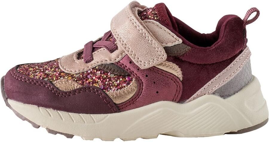 Next Meisjes Sneakers met klittenbandsluiting elastische veters en brede pasvorm (G) Paars