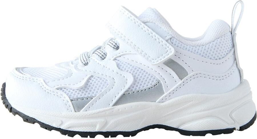 Next Meisjes Sneakers met klittenbandsluiting en elastische veters Wit