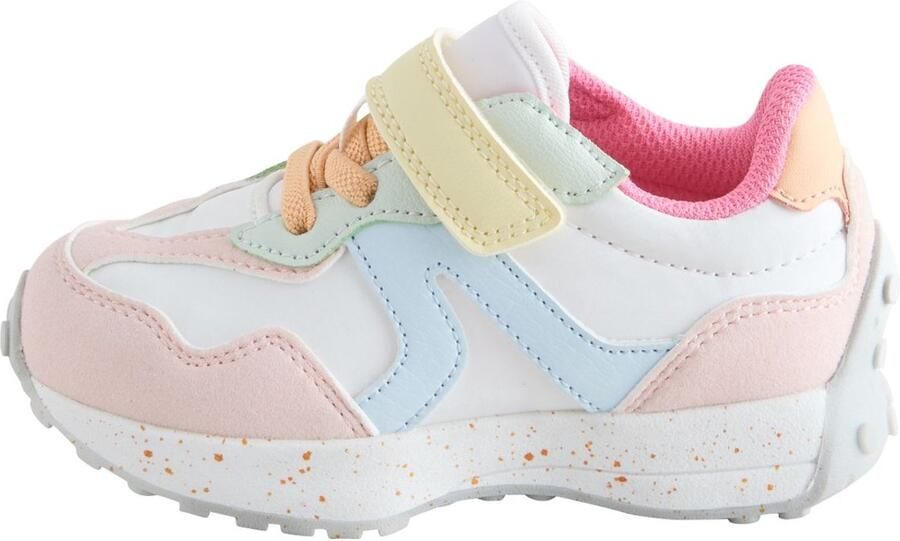 Next Meisjes Sneakers met klittenbandsluiting en elastische veters Wit