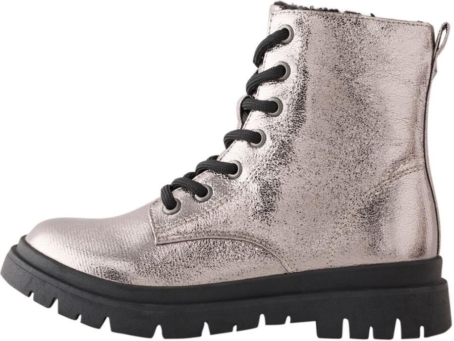 Next Meisjes Warme gevoerde veterlaarzen Metallic