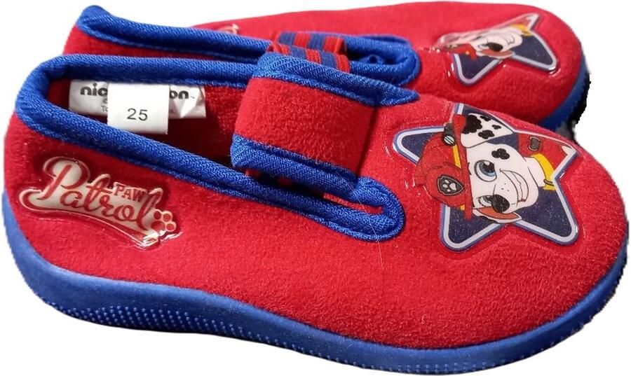 Nickelodeon Paw Patrol sloffen pantoffels Chase Marshall blauw rubberen zool rits - Foto 3