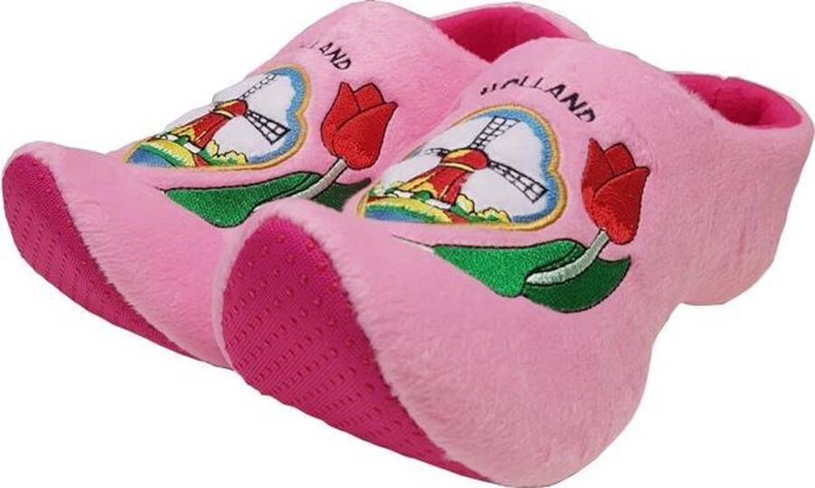 Nijhuis Kinderklomp pantoffels Roze Klompsloffen Roze sloffen voor kinderen