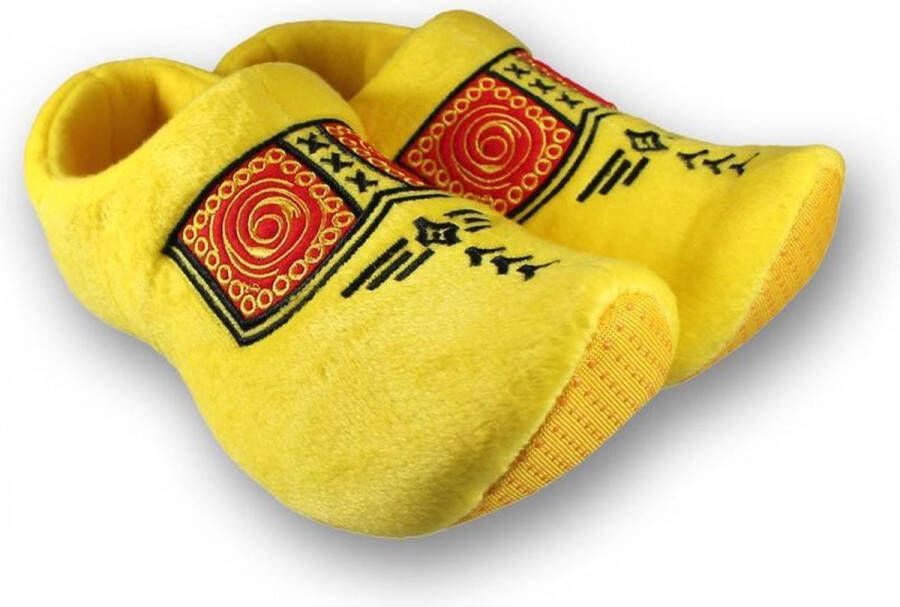 Nijhuis Klomppantoffel Klompslof Geel met bies