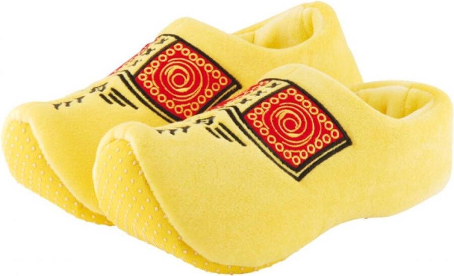 Woodenshoes Klomppantoffels Klompsloffen Nijhuis Geel boerenbies - Foto 3