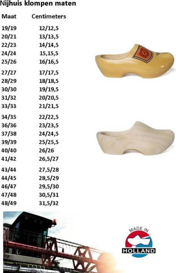 Woodzstyle Traditionele klompen Kinderklompen Merk: Nijhuis Geel - Foto 6
