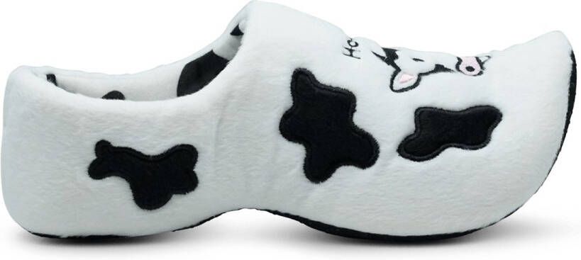 Nijhuis klomppantoffel zwart wit koe - Foto 7