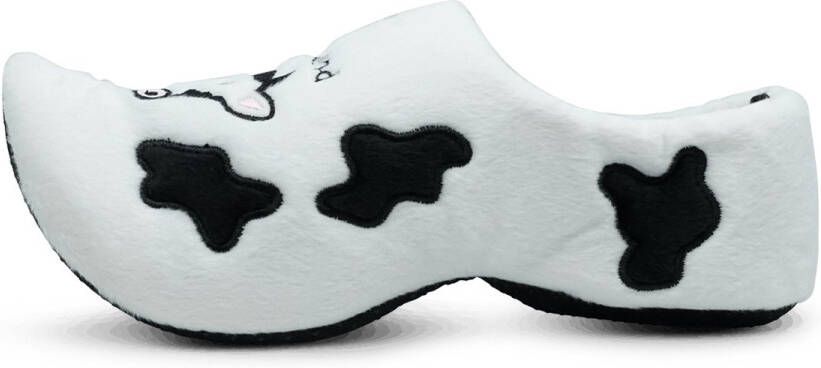 Nijhuis klomppantoffel zwart wit koe - Foto 6