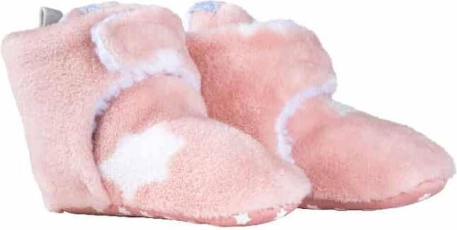 Nijntje fleece babyslofjes roze sterren