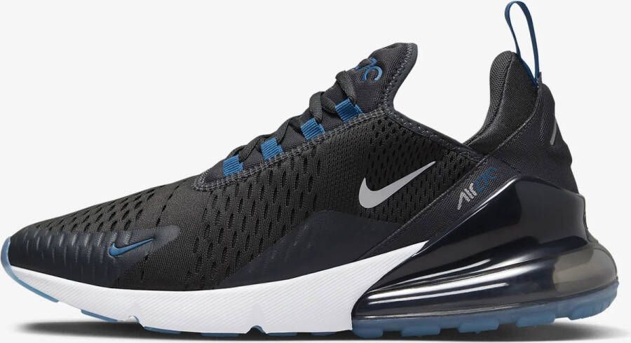 Nike 270 Nike Air Max 270 Sneakers Heren Anthracite Industrial Blue Wit Metallic Silver