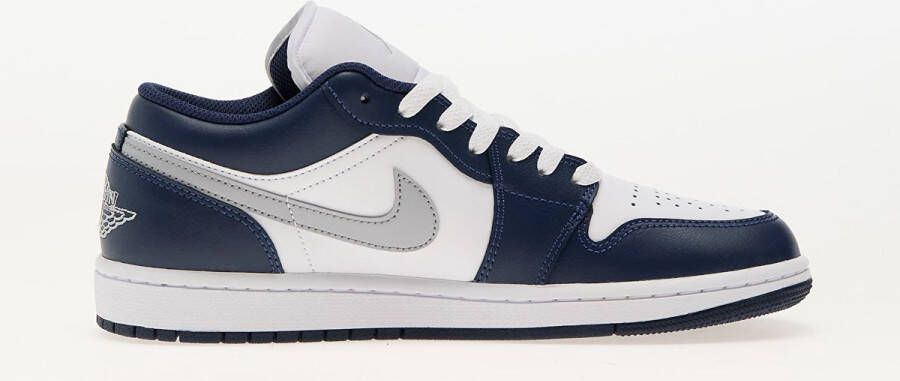 Jordan Air 1 Low White Midnight Navy Wolf Grey- Heren White Midnight Navy Wolf Grey