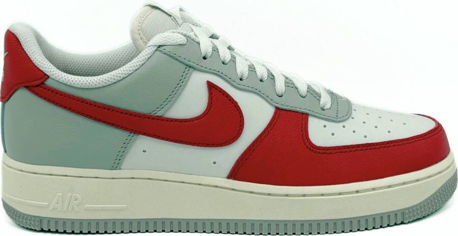 Nike Air Force 1 '07 Rood Grijs Gebroken Wit Sneakers Heren Doos Zonder Deksel