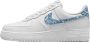 Nike Air Force 1 Low '07 Essential White Worn Blue Paisley (W) DH4406 - Thumbnail 2