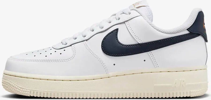 Nike Air Force 1 '07 Flyease \ White Vintage Sail Navy Sneakers Dames
