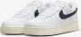 Nike Air Force 1 '07 Flyease \ White Vintage Sail Navy Sneakers - Thumbnail 4