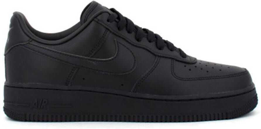 Nike Air Force 1 '07 Fresh Triple Black Limited Edition Sneakers Zwart
