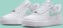 Nike Air Force 1' 07 Dames Sneakers Wit Licht Groen - Thumbnail 3