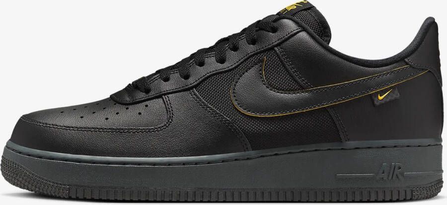 Nike herenschoen Air Force 1 '07 Black Dark Smoke Grey University Gold- Heren Black Dark Smoke Grey University Gold