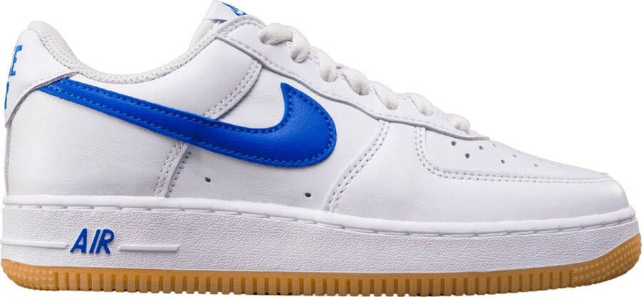 Nike Air Force 1 Low Retro Color of the Month Heren Sneakers Sportschoenen Vrijetijds schoenen Leer Wit Blauw DJ3911