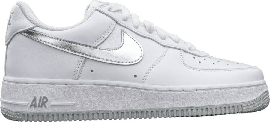 Nike Air Force 1 '07 Low Color of the Month White Metallic Silver DZ6755-100 WIT Schoenen