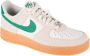 Nike Air Force 1 Low '07 LV8 Gebroken Wit Groen Sneakers Heren Doos Zonder Deksel - Thumbnail 10