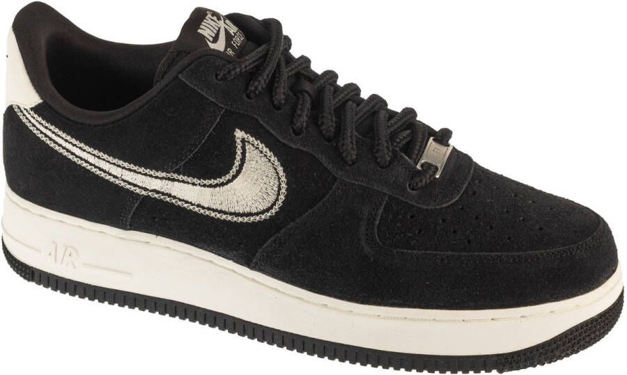 Nike Air Force 1 07 LV8 Sail Embroidered Swoosh Black