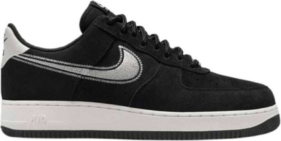 Nike Air Force 1 07 LV8 Sail Embroidered Swoosh Black