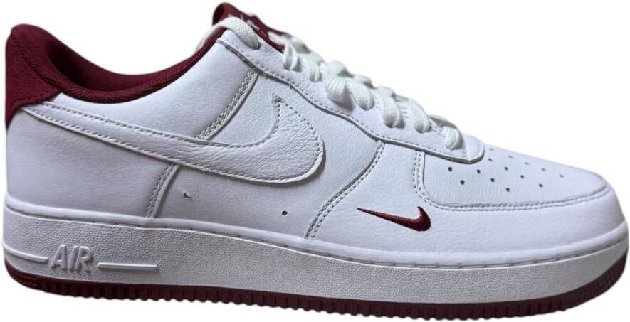 Nike Air Force 1 '07 LV8 White Team Red Sneakers Unisex Wit Rood