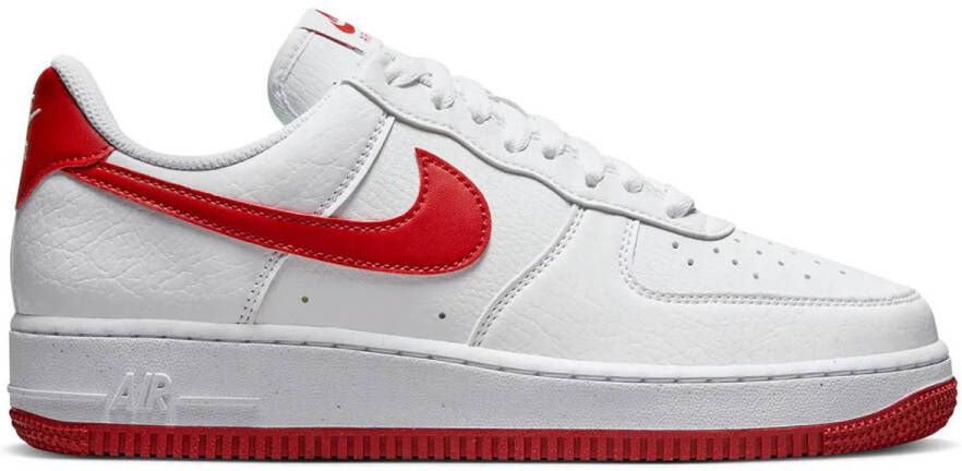 Nike Air Force 1 '07 Next Nature Wit Rood Sneakers Dames Doos Zonder Deksel