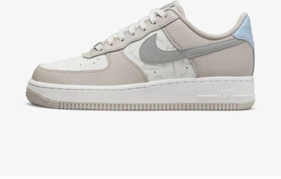 Nike Air Force 1 '07 Platinum Mini Swoosh Sneakers