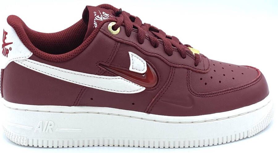 Nike Air Force 1 Premium Team Red Sneakers Unisex Wit Rood