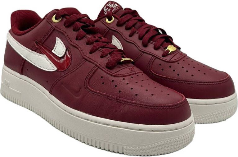 Nike Air Force 1 Premium Team Red Sneakers Unisex Wit Rood