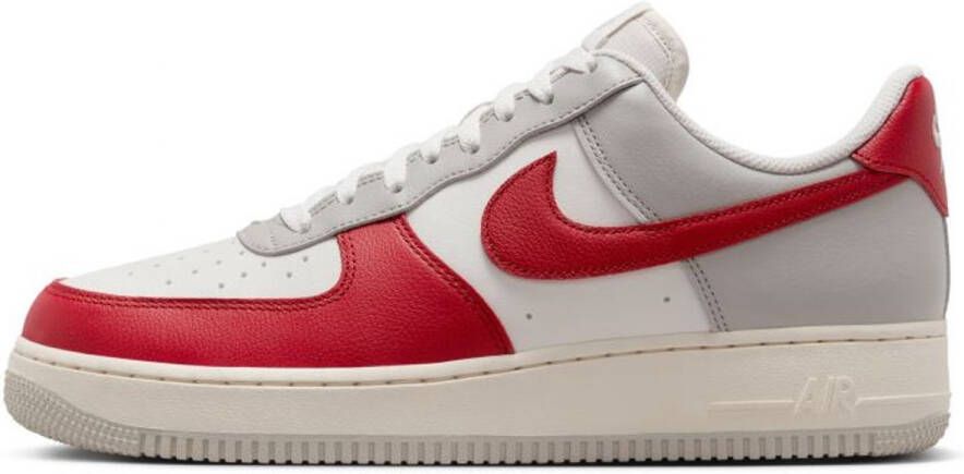 Nike Air Force 1 '07 Rood Grijs Gebroken Wit Sneakers Heren Doos Zonder Deksel
