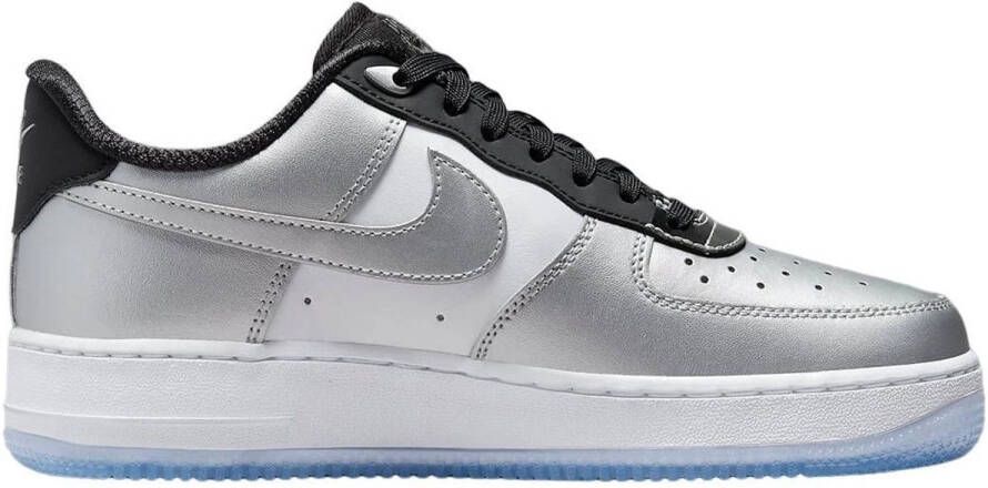 Nike Air Force 1 07 SE Chrome Sneakers Unisex Wit Chrome Zwart
