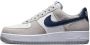 Nike Air Force 1 Low '07 Light Smoke Grey Midnight Navy FD9748 - Thumbnail 4