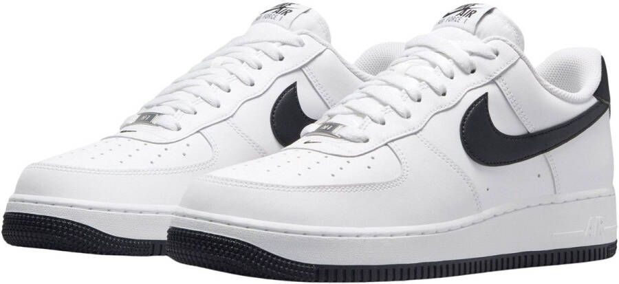 Nike Air Force 1 Low '07 White Black Sneakers Mannen Wit Zwart