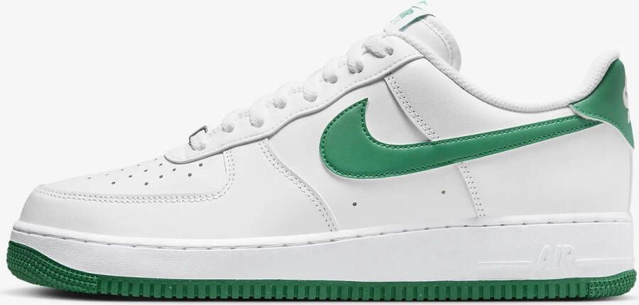 Nike Air Force 1 '07 Sneakers Mannen Wit Wit Malachite (Groen)