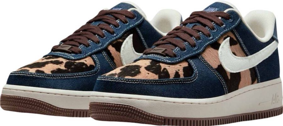 Nike Air Force 1 '07 Special Edition Cheetah Denim Sneakers Dames