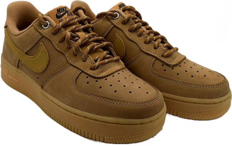 Nike Air Force 1 '07 Wb Flax Wheat Gum Light Brown Black Schoenmaat 44 1 2 Sneakers CJ9179 200
