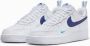 Nike Air Force 1 '07 White Light Photo Blue Deep Royal Blue- White Light Photo Blue Deep Royal Blue - Thumbnail 7
