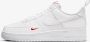 Nike Air Force 1 '07 White University Red Sneakers Mannen Wit Rood Doos zonder deksel - Thumbnail 1