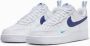 Nike Air Force 1 '07 White Light Photo Blue Deep Royal Blue- White Light Photo Blue Deep Royal Blue - Thumbnail 8