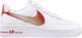 Nike Air Force 1 '07 Wit Rood - Thumbnail 1