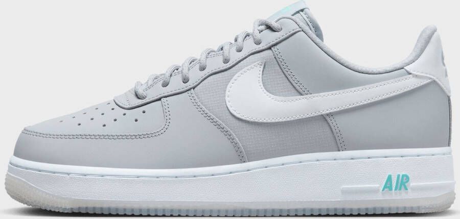 Nike Air Force 1 '07 Herenschoenen Wolf Grey Hyper Turquoise White- Heren Wolf Grey Hyper Turquoise White