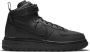 Nike Air Force 1 Boot Sneakers Sport Schoenen Trainers Leer Zwart DA0418 - Thumbnail 1