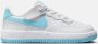 Nike Kleuterschoenen Force 1 Low EasyOn White White Aquarius Blue White White Aquarius Blue - Thumbnail 1