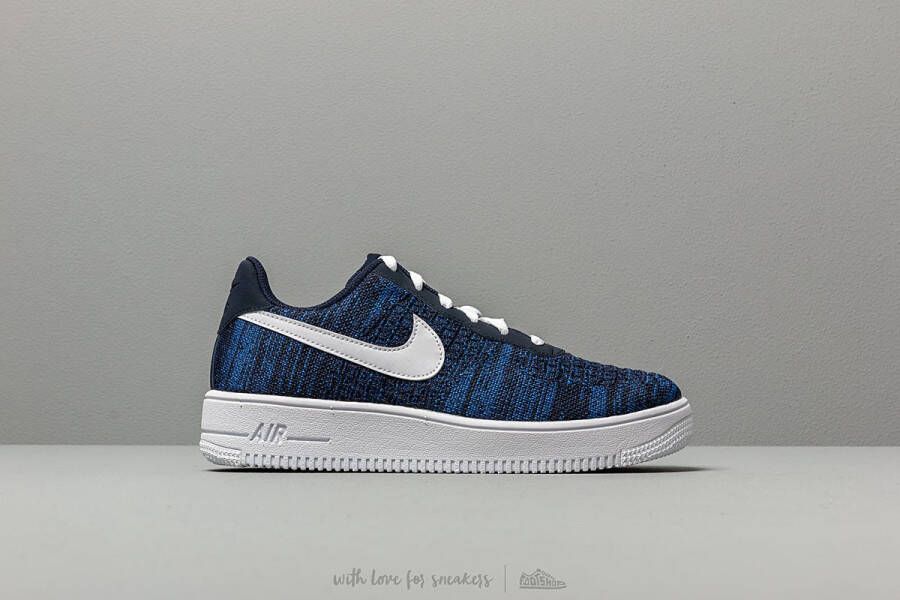 Nike Air Force 1 Flyknit 2.0 (GS) Blauw Doos zonder deksel