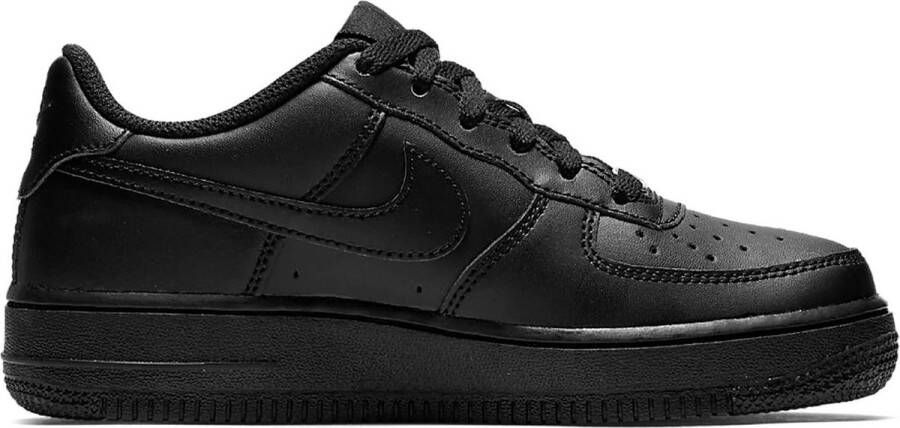 Nike Kids Air Force 1 Gs Low Black Black Black Shoes grade school 314192 009 - Foto 2