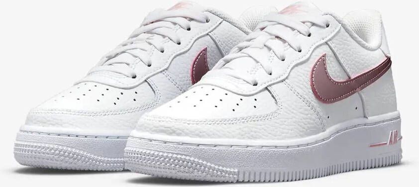Nike Air Force 1 Unisex Sneakers White Pink Glaze
