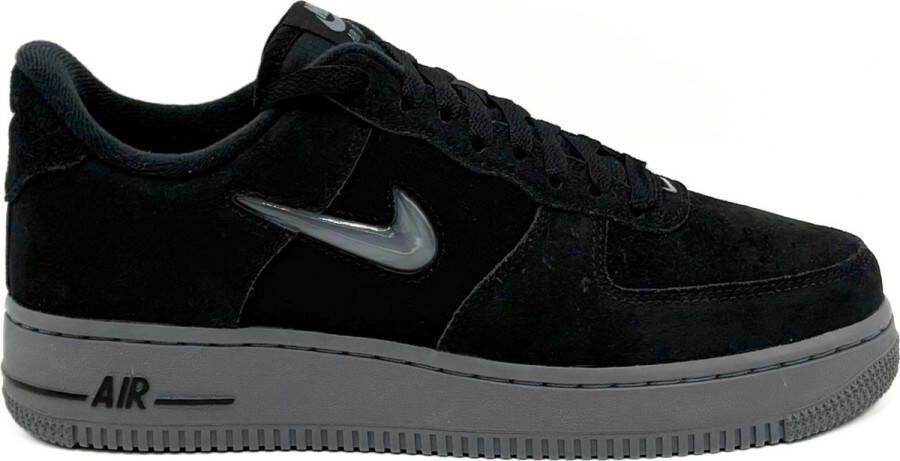 Nike Air Force 1 Jewel Suède Zwart Grijs Sneakers Unisex