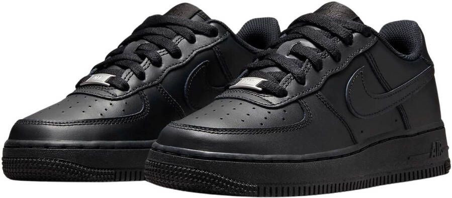 Nike Kids Air Force 1 Gs Low Black Black Black Shoes grade school 314192 009